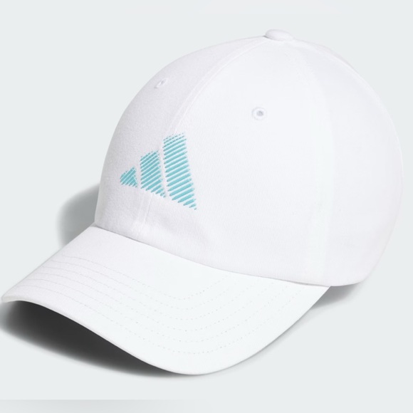 adidas Accessories - Ladies Adidas Golf Crisscross Ponytail White Hat with Teal Accents NWT